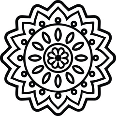 Mexican papel picado for coloring book