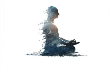 Obraz premium Calm Mind in Cosmic Space