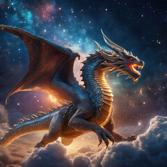 Celestial Dragon Flight in Lens Flare Style on ARRI Alexa �C Fantasy Cinematic Art