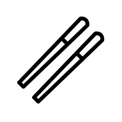 chopsticks line icon
