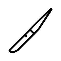 steak knife line icon
