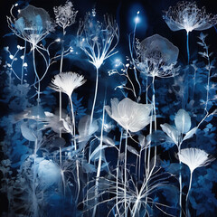 Editorial Style Photon Garden Photogram Art �C Surreal Light Photography