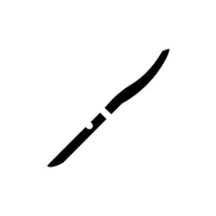 butter knife glyph icon