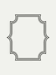 Vintage frames set isolated on white background. Decorative frame. Vector