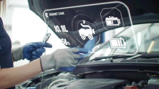 Smart Car Maintenance with Augmented Reality Diagnostic Interface
