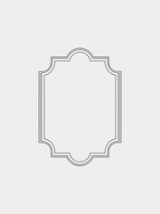 Vintage frames set isolated on white background. Decorative frame. Vector
