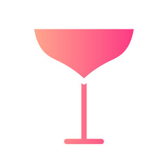 cocktail glass gradient icon