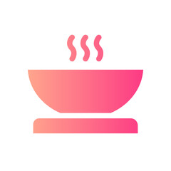 salad bowl gradient icon