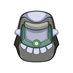 brace cervical neck collar cartoon vector illustration