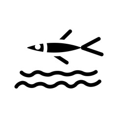 fish glyph icon