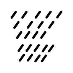 rain glyph icon