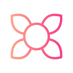 flower gradient icon