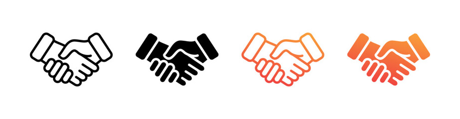 Partner Multi Style Icon Set Vector 