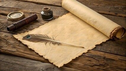 Aged parchment paper texture featuring weathered edges and a vintage appearance, perfect for historical documents, invitations, and antique-themed projects.