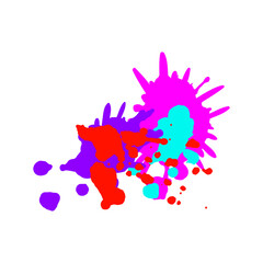 texture paint splatters cartoon vector illustration