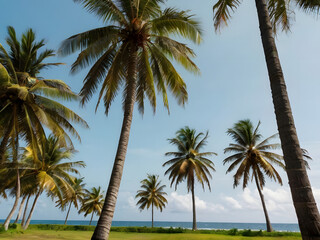 Obraz premium relaxing palm trees
