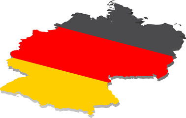 Fototapeta premium Germany country map location 