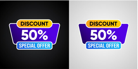 50% Off Discount Special Offer Design Template