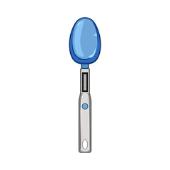 gadget smart spoon cartoon vector illustration