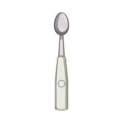 technology smart spoon cartoon vector illustration