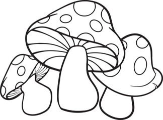 groovy illustration element hand drawn vector, cherry, flowers, rainbow, mashroom, glasses, peace