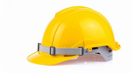 Fototapeta premium yellow hard hat and helmet