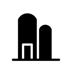 barn glyph icon