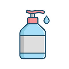 hand sanitizer icon vector design template simple and clean
