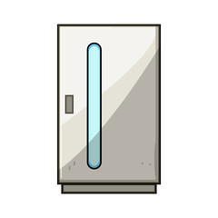 safety uv light sanitizer medical cartoon vector illustration