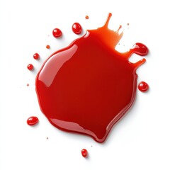 A vibrant splash of red sauce, creating an appetizing and bold visual appeal.
