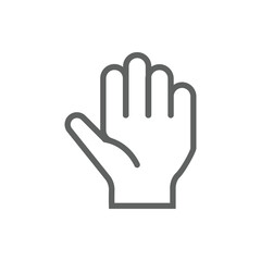 Obraz premium hand shape icon, praying hands