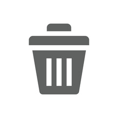 trash can icon, vector