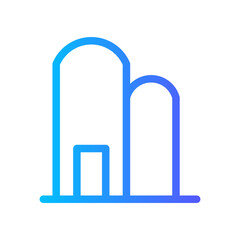 barn gradient icon