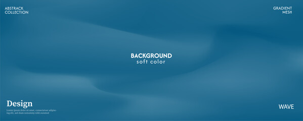 Soft and beautiful blue green gradient abstract wave background. Luxurious pastel color combination, product advertisement, card, poster and website template