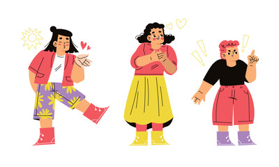 Colorful Characters Donning Their Funky and Vibrant Outfits in a Fun Celebration of Life