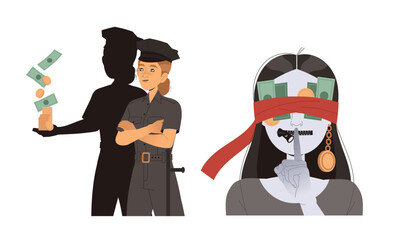 Obraz premium Exploring the Intricate Conflict Between Law and Crime A Visual Representation That Grabs Attention