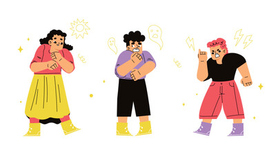 Vibrant Characters that Celebrate Joy, Energy, and Life Through Creative Expression and Art
