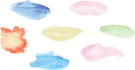 watercolor hand drawn watercolor splashes