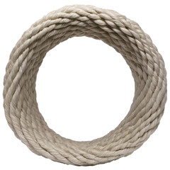 Handmade Rope Bowl Spiral Texture, Cream-Colored, Nautical Decor