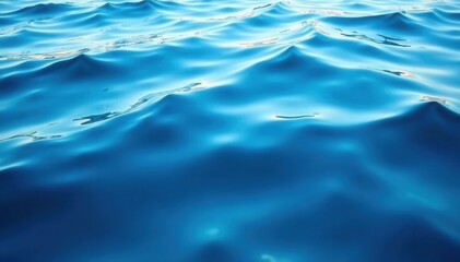 Deep blue water wave pattern, tranquil and ethereal , undulating, water