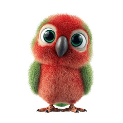 Fototapeta premium PNG Parrot bird illustration colorful cartoon.