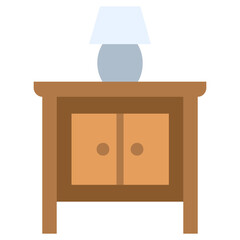 Drawer Icon, Flat Design Style Icon, Furniture Icon Vector