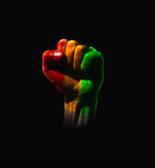 Juneteenth Freedom Day. African heritage . June 19. Celebrate Black Freedom. 3d illustration