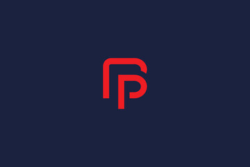 letter bp logo icon concept vector logo design template elements