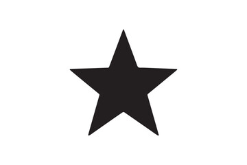 Obraz premium Star silhouette vector art illustration on white background