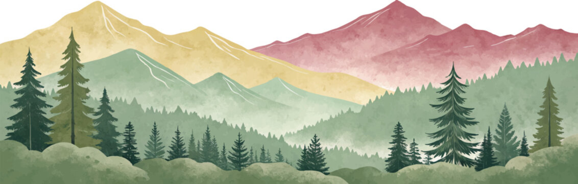 Misty Mountain Landscape