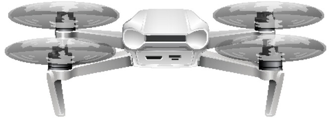 Sleek Modern Drone Vector Illustration