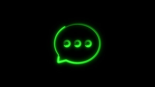 mail envelope animated outline icon on black background. mail envelope 4k video animation for web, mobile and ui