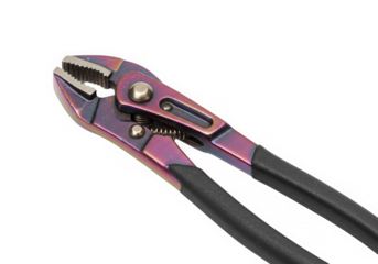 Adjustable groove joint pliers tool isolated on transparent background