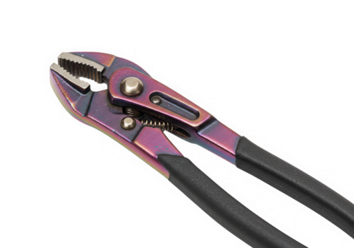 Adjustable groove joint pliers tool isolated on transparent background